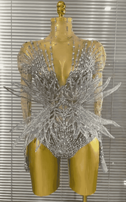 Juliana 3D Butterfly Long Sleeve Mesh Bodycon Dress for Women