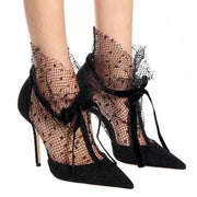French Bow Tie High Heels