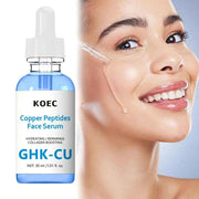 30ml GHK-CU Blue Copper Peptides Face Serum Hydrating Repairing Collagen Boosting PDRN Peptide Serum Adenosine Caffeine Essence
