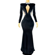 Janelle twinkling rhinestone mermaid prom dress elegant sparkling gown.