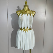 Lauryn sexy mesh hollow out backless mini dress for birthday and nightclub party styling