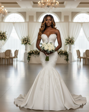 Sweetheart Sexy Mermaid Wedding Dress