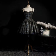 Elegant Noir: Luxury Birthday Dress