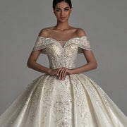 Luxury Sweetheart Off-Shoulder Ball Gown