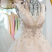 Beaded Long Ball Gown Wedding Dress
