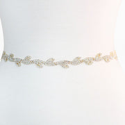 Leaf Rhinestone Bridal Wedding Belt, Sash Strap
