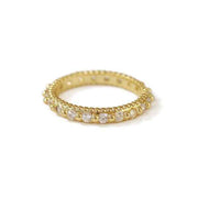 18K Gold Temperament Zircon Ring
