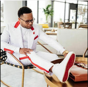 White Double Breasted 2pc Suits For Men (Blazer+Pant)