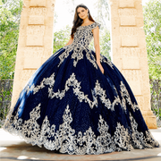 Gorgeous Navy Blue Princess Ball Quinceanera Dress - Envious Designs