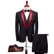 Men's Green Fruit Collar Three-Piece Suit – Stage & Performance Attire