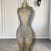 Sexy Sparkly Silver Birthday Dress