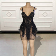Sexy Sparkly Beaded Crystals Birthday Dress