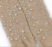 BONAS Sexy Delight Diamond Open Crotch Fishnet Tights Womens Stockings Lady Shiny Mesh Rhinestone Nylons Pantyhose Socks women's