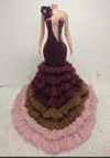 Melanie Sexy Gradient Tiered Tulle Prom Dress - Ready to Ship