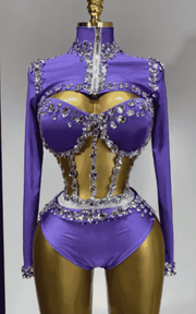 Brooke Sparkly Rhinestone Three Piece Stage Outfit
