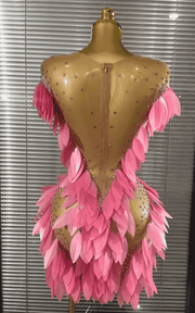 Yen sexy mesh see-through shining rhinestone 3D leaf bodycon mini dress for birthday and cocktail party styling
