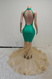 Amanda Sequin Beaded Rhinestone Long Prom Dress - Ready to Ship