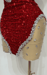 Simone Sparkly Diamond Sequin Mesh Bodycon Mini Dress