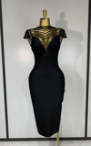 Leah Sexy Mesh Sheer Bodycon Bandage Dress