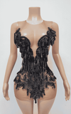 Sparkly Crystal Halter Rhinestone Cocktail Birthday Dress