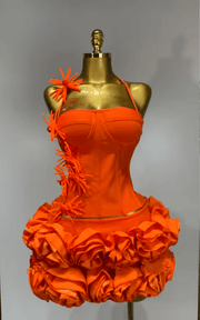 Rose Two-Piece Mini Dress – Party Outfit