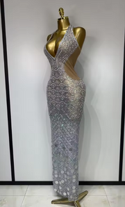 Amira sparkly sequins two piece evening party set for women