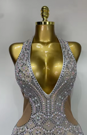 Amira sparkly sequins two piece evening party set for women