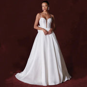 Classic Satin Sweetheart Wedding Dress