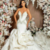 Crystal Beaded Diamonds Bridal Gown - Envious Designs