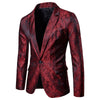 Men’s luxury jacquard suit with matching pants for formal or wedding wear