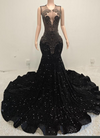 Simone Sparkling Black Prom Dress-Ready to Ship