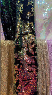 Sequin Beading Feather Mermaid  Prom Gown