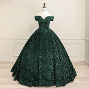 Bomaris Sparkly Off-Shoulder Quinceañera Ball Gowns