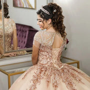 Stunning Beaded Tassel Quinceanera Dress with Keyhole Back