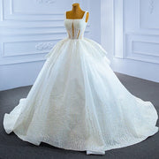 Banquet Beaded Hollow Lace Wedding Dress