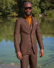 Vintage Men's Winter 3-Piece Blazer Suit - Single Breasted