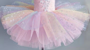 Kids Seven-Color Sequined Ballet Tutu Dress