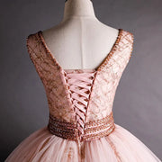 Vintage Lace Beaded Quinceañera Ball Gown