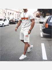 Summer Men Casual 2 Piece Gym Wear Sets