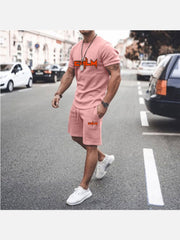 Summer Men Casual 2 Piece Gym Wear Sets