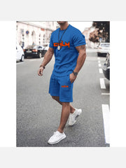 Summer Men Casual 2 Piece Gym Wear Sets