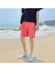 Pure Color Beach Loose Men's Short Pants