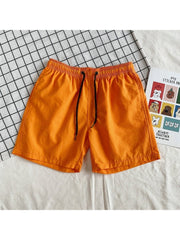 Pure Color Beach Loose Men's Short Pants