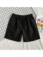 Pure Color Beach Loose Men's Short Pants