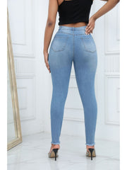 Fashion Ripped High Waist Skinny Jeans