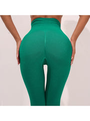 Seamless Solid Color High Rise Yoga Pants