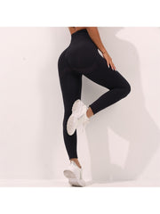 Seamless Solid Color High Rise Yoga Pants