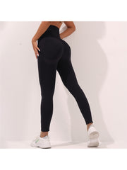 Seamless Solid Color High Rise Yoga Pants