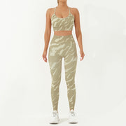 Camouflage High Rise Slim Yoga Sets