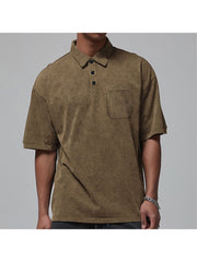 Solid Color Pure Color Leisure Polo Shirt